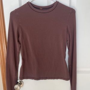 Skims cotton jersey long sleeve size large.